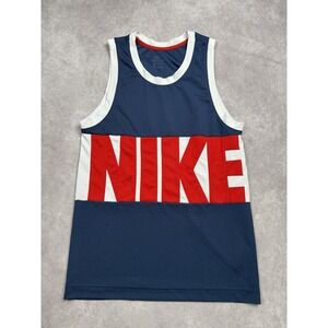 Nike Dri-FIT Tank Top Shirt‎ Mens Small Athletic DA1041-410 Running Workout Gym